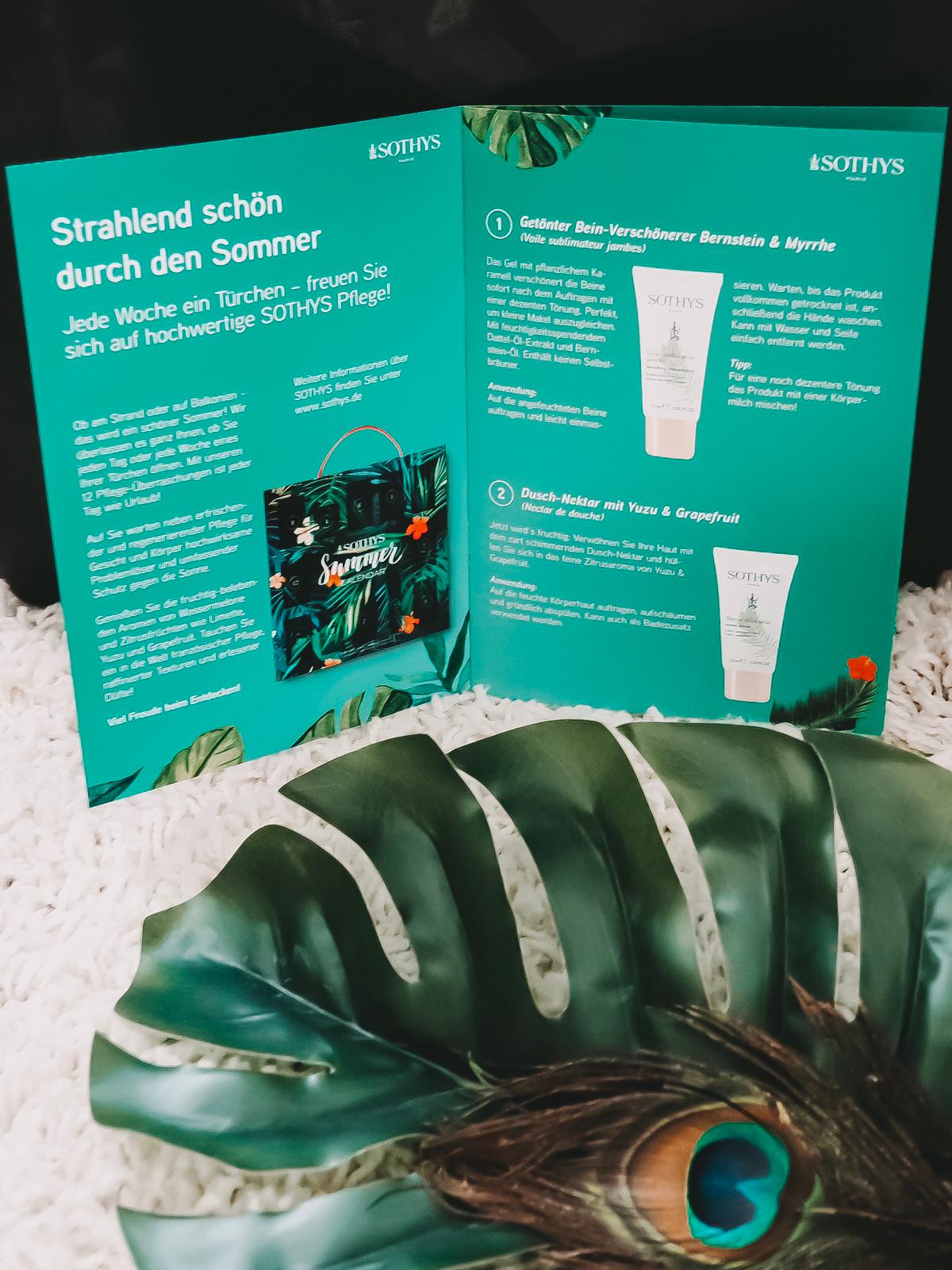 Der limitierte Summer Calendar von Sothys bietet 12 exklusive Pflegeprodukte für Gesicht und Körper. Außerdem ist auch Sonnenschutz in Reisegröße enthalten.