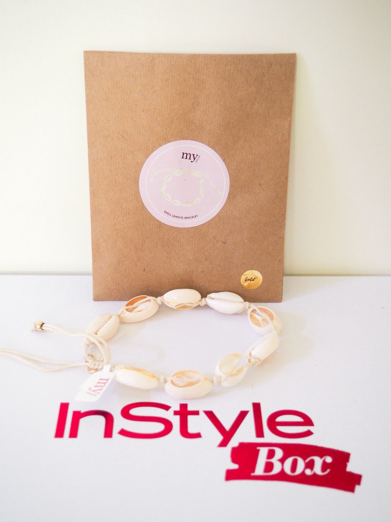 My Jewellery – Armband mit Muscheln (verstellbar, auch als Fußkettchen)