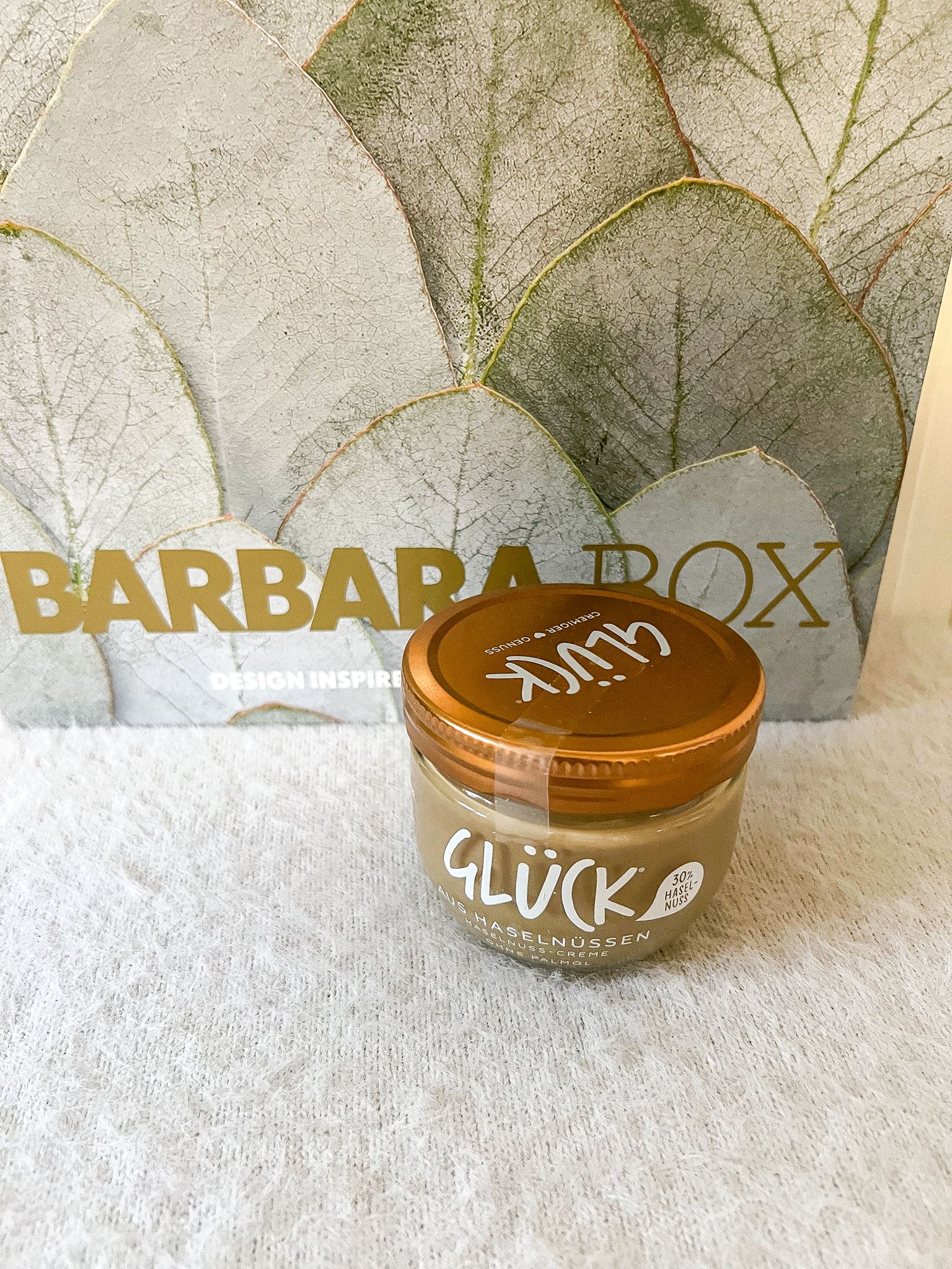 Glück Haselnusscreme – Genussmoment aus der Barbara Box Herbst Edition