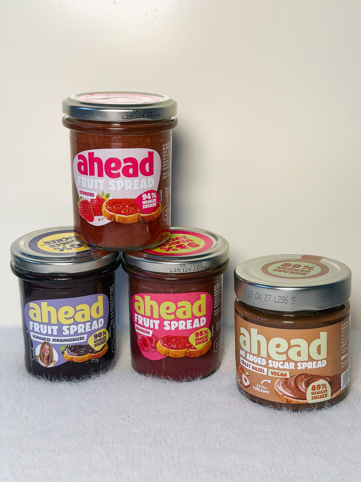 ahead-nutrition-nusscreme-fruchtaufstrich-vegan Vegane Nusscreme und Fruchtaufstriche von ahead nutrition mit reduziertem Zucker