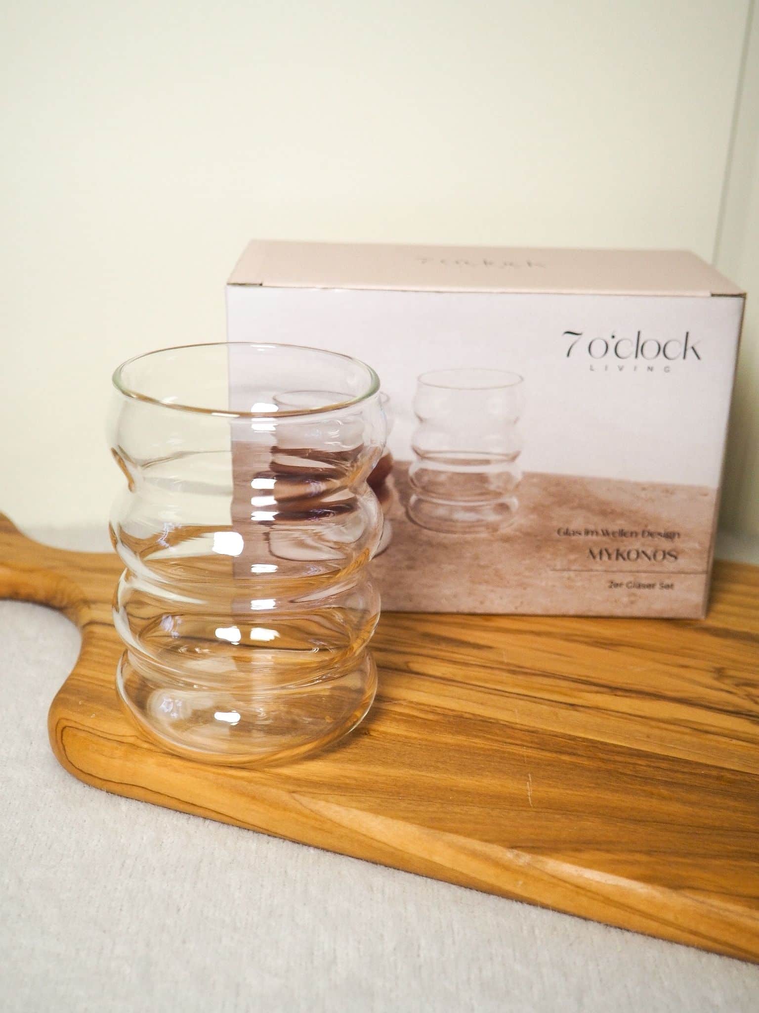 Mykonos Gläser von 7 O’Clock Living aus dem Community Bundle Mykonos Gläser aus dem Community Bundle von 7 O’Clock Living im Alltag