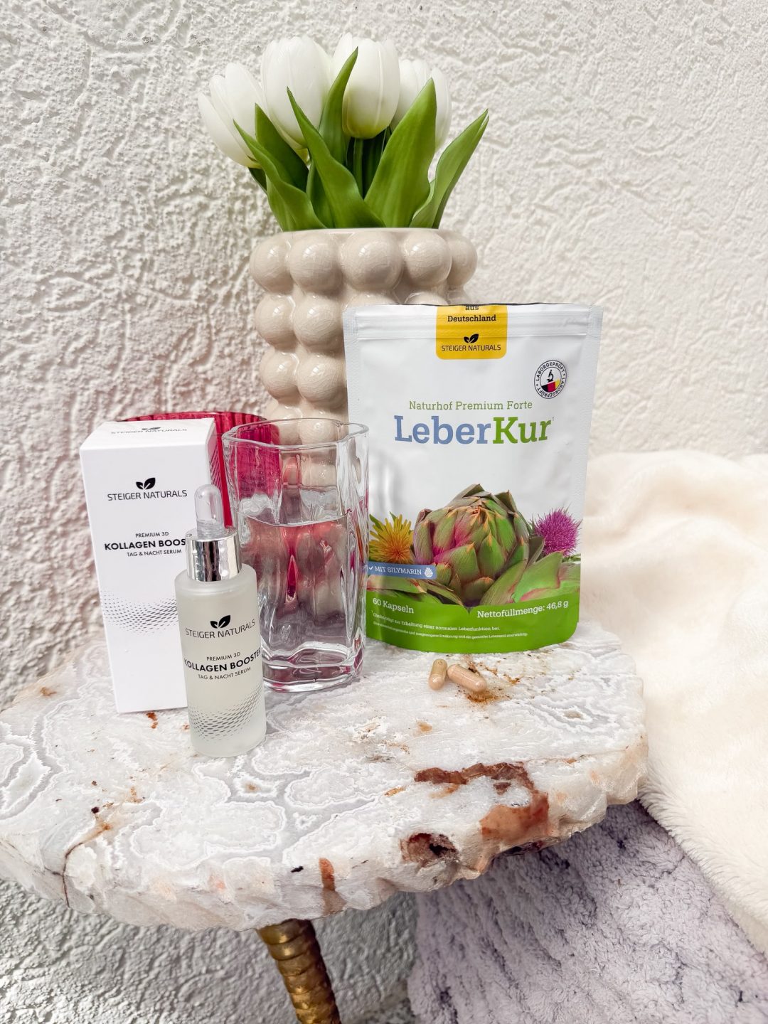 Steiger Naturals LeberKur und 3D Kollagen Booster mit Rabattcode LOVE für 15 % Rabatt