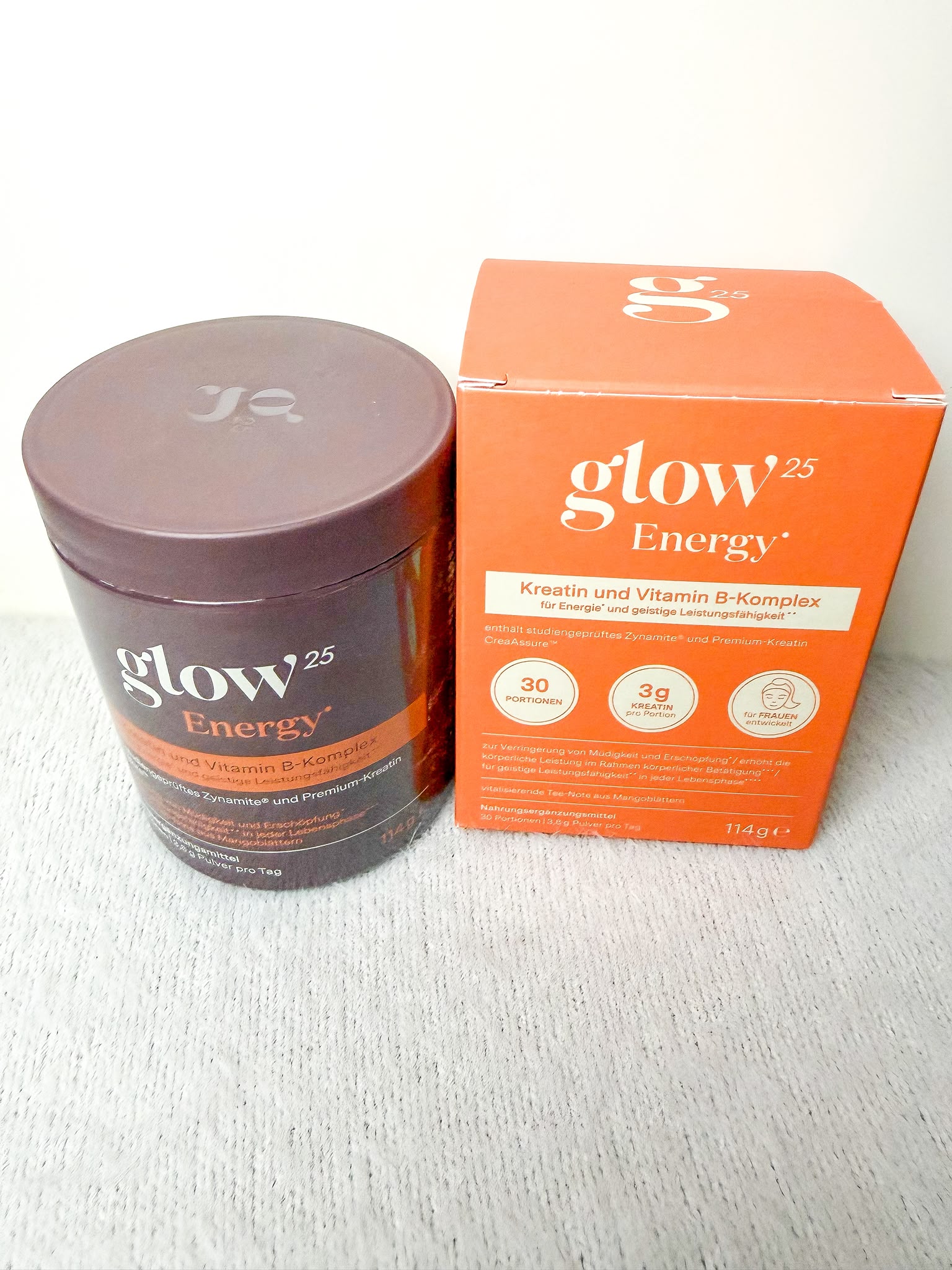 Glow25 Rabattcode LABELLOVE22 – jetzt 22 % sparen Glow25 Energy mit Kreatin und B-Vitaminen – 22 % Rabatt mit dem Code LABELLOVE22.