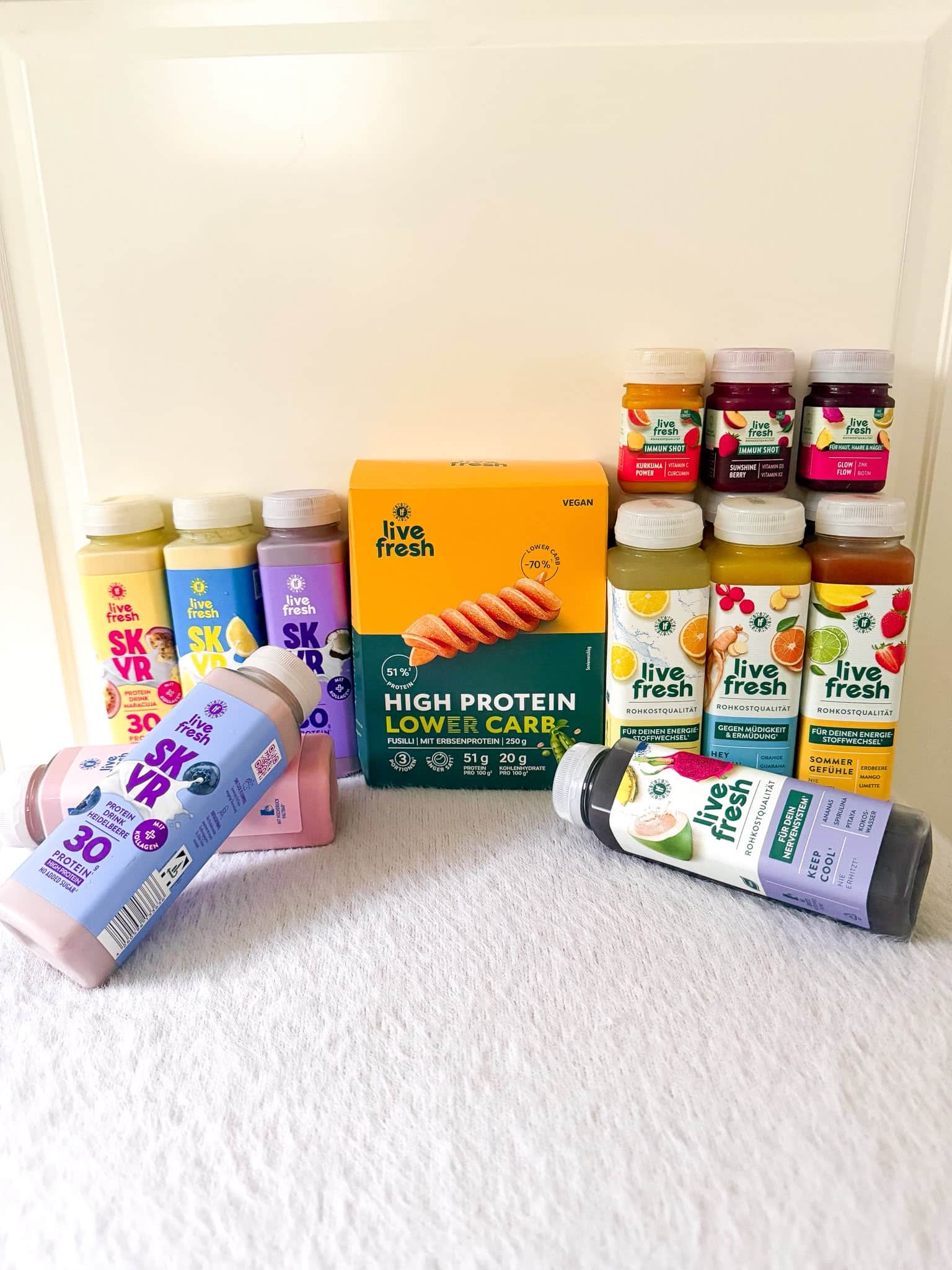 livefresh-skyr-protein-drinks-labellove-rabatt LiveFresh Skyr-Protein-Drinks in verschiedenen Geschmacksrichtungen mit 30 g Protein pro Flasche.